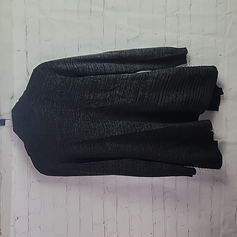 Apt 9 M Cardigan Black Gray Sweater - Picture 6 of 6